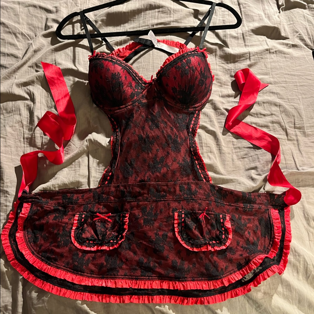 Vintage Victoria’s Secret Apron Lace Lingerie.